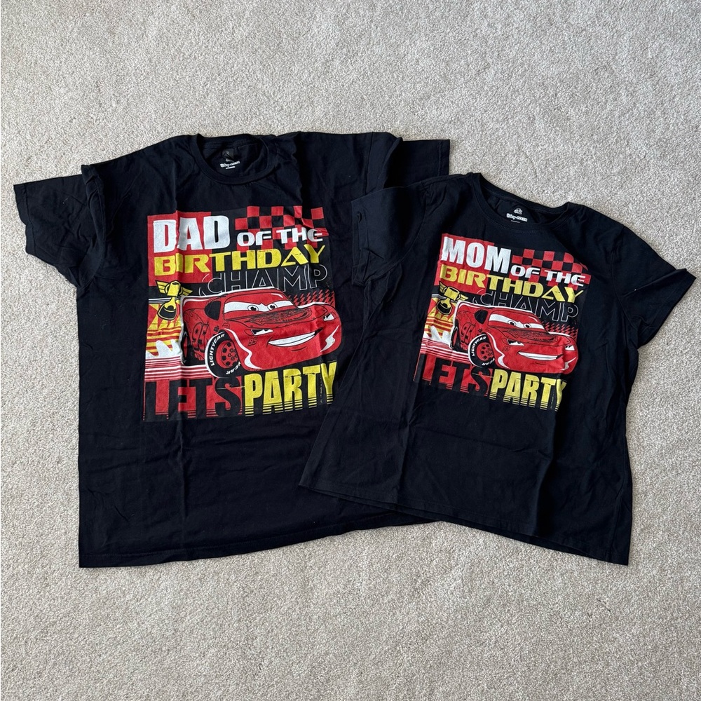 Disney Lightning McQueen Mom/Dad Birthday Shirts